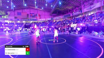 144 lbs Consi Of 8 #1 - Amani Castaneda, Bear Cave WC vs Michael Banuelos, Pueblo East