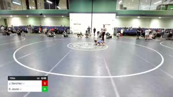 70 lbs 3rd Place - Jaxon Sanchez, CA vs Shiloh Joyce, NJ