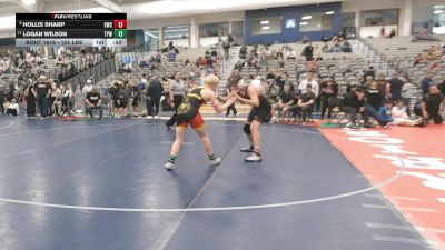 155 lbs Cons. Quarters - Hollis Sharp, Elko Wrestling Club vs Logan Wilson, Team Prestige Wrestling