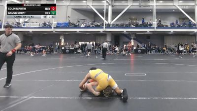 133 lbs Consi Of 16 #2 - Colin Martin, American University - UnAttached vs Gauge Shipp, Hofstra
