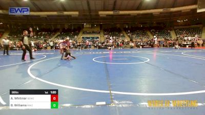 96 lbs Round Of 32 - Ashur Whitmer, Big Game Wrestling Club vs Brantley Williams, Maize Wrestling Club