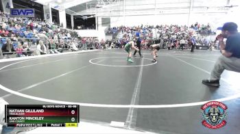80-88 lbs Semifinal - Nathan Gilliland, Trailblazer vs Kanton Minckley, Linn County