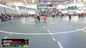 132 lbs Semifinal - Ava Price, Thunder Ridge vs Josie Newby, Grace