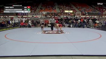 140 lbs Semifinal - Brooklyn Burenheide, St. George-Rock Creek HS vs Emily Britt, Columbus Hs