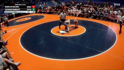 113 lbs Quarterfinals (8 Team) - Jackson Marlett, Crystal Lake (Central) vs Madilyn Becker, Mahomet (M.-Seymour)