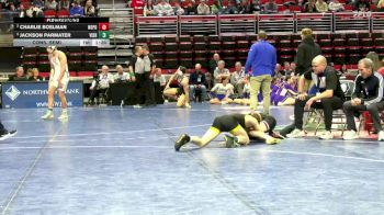 2A-106 lbs Cons. Semi - Jackson Parmater, Vinton-Shellsburg vs Charlie Boelman, North Polk