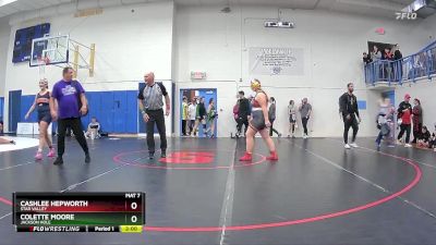 235 lbs Quarterfinal - Cashlee Hepworth, Star Valley vs Colette Moore, Jackson Hole