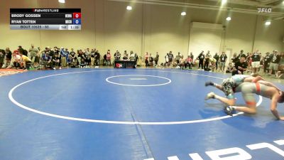 60 lbs Cons. Round 3 - Brody Gossen, Berge Elite Wrestling Academy vs Ryan Totten, Michigan