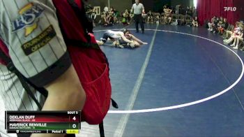 130 lbs Round 2 (6 Team) - Deklan Duff, Nebraska Black vs Maverick Renville, Kansas Rattlers