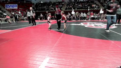 46 lbs Round Of 16 - Caulyer Cassity, Barnsdall Youth Wrestling vs Archer Collett, Eufaula Ironheads Wrestling Club