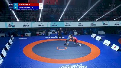 92 kg Final 1-2 - Jacob Cardenas, United States vs Amirhossein Firouzpour Bandpei, Iran