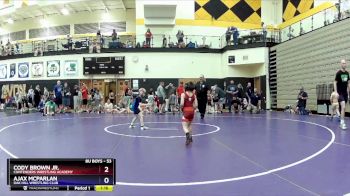 53 lbs Cons. Round 2 - Cody Brown Jr., Contenders Wrestling Academy vs Ajax McParlan, Oak Hill Wrestling Club