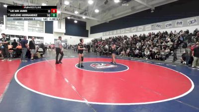 120 lbs Champ. Round 1 - Lei`ani Jaime, San Dimas vs Jazlene Hernandez, Tahquitz