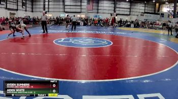 126 lbs Placement Matches (8 Team) - Aiden White, DARKHORSE WRESTLING CLUB vs Ayden Sumners, RALEIGH AREA WRESTLING