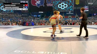 120 lbs Champ. Rd Of 16 - Martez Sheard, WI vs Abraham Coronado, NV