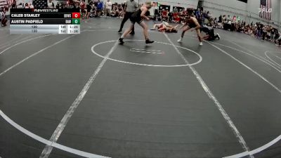 130 lbs Round 1 (4 Team) - Caleb Stanley, EsteBuilt WC vs Austin Padfield, Broad Axe White