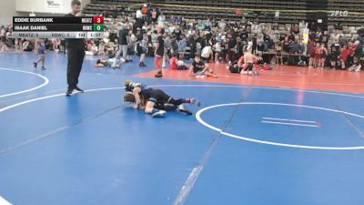 53 lbs Rr Rnd 7 - Eddie Burbank, MeatHeadz - ESC vs Isaak Daniel, Rabbit Wrestling Club - ESC