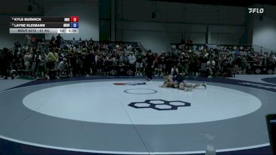 61 kg Champ. Rd Of 16 - Kyle Burwick, Bison Wrestling Club vs Layne Kleimann, Brunson UVRTC
