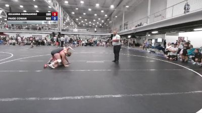 135 lbs Round 4 (6 Team) - Julianna Hernandez, Empire Girls WC vs Paige Cowan, Wrecking Crew Dream Crushers