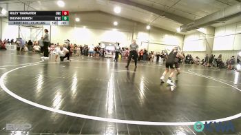 41-45 lbs Rr Rnd 3 - Riley Tarwater, Eufaula Ironheads Wrestling Club vs Dilynn Burch, Team Tulsa Wrestling Club