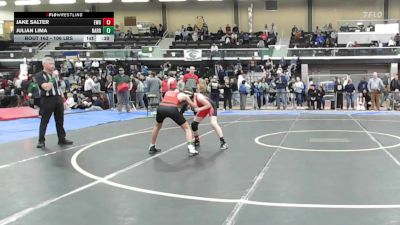106 lbs Consi Of 16 #2 - Jake Salter, Exeter/West Greenwich vs Julian Lima, Narragansett