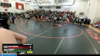 152 lbs Quarterfinal - Beau Russell, Natrona County vs Jack Van Norman, Powell