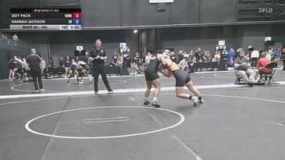 160 lbs Champ. Round 2 - Hannah Jackson, Ottawa University vs Izzy Pack, OSU Cowgirl Wrestling Club