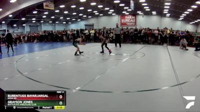 56 lbs Semifinal - Grayson Jones, Battlecats Wrestling Club vs Burentugs Bayarjargal, Nova WC