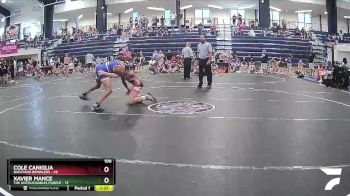 100 lbs Round 4 (6 Team) - Cole Caniglia, Backyard Brawlers vs Xavier Mance, The Untouchables Purple