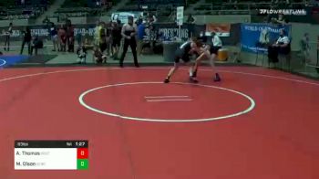 83 lbs Final - Aydan Thomas, Southlake Wc vs Michael Olson, Sebolt