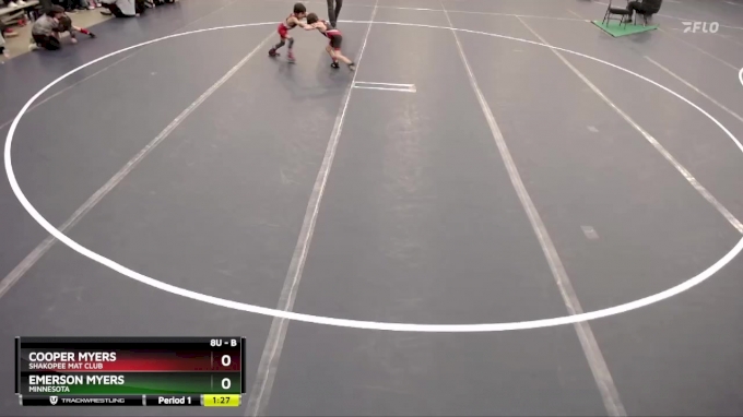 Cons. Round 1 - Emerson Myers, Minnesota vs Cooper Myers, Shakopee Mat Club