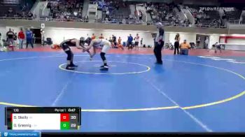 130 lbs Quarterfinals (8 Team) - Owen Greenig, LSH (LeSueur/Henderson) vs Destan Skelly, Grand Rapids