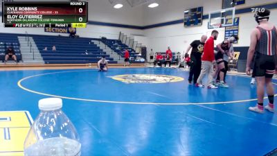 174 lbs Round 3 (6 Team) - Eloy Gutierrez, Northern Oklahoma College-Tonkawa vs Kyle Robbins, Clackamas Community College