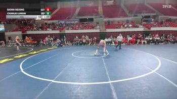 144 lbs Round 5 - Placement (4 Team) - Charlie Lundin, Dripping Springs vs Bjorn DeJong, Katy