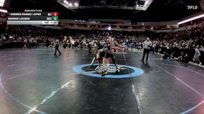 4A 114 lbs Quarterfinal - Andres Rambo Lopez, West Las Vegas vs Marius Lucero, Socorro