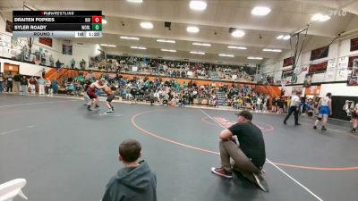 158-170 lbs Round 1 - Syler Roady, Worland Middle School vs Draiten Popkes, Riverton Middle School