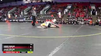 140 lbs Quarterfinals (8 Team) - Aiden Weiler, Whitehall HS vs Gavin Keller, St Joseph HS