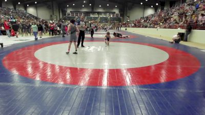 85 lbs Quarterfinal - Brandon Settelmyer, Bluff Wrestling Club vs Hudson McFate, Level Up Wrestling Center