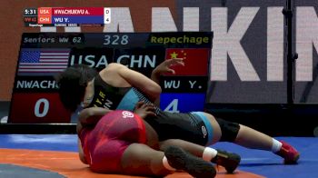 62 kg Repechage - Adaugo Nwachukwu, USA vs Yaru Wu, CHN