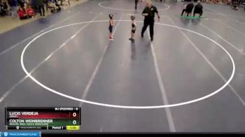 Champ. Round 1 - Colton Weinbrenner, Rogers Area Youth Wrestling vs Lucio Verdeja, Simley