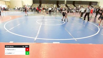 96-I lbs Consolation - Trevor Patrovich, Barn Brothers vs Jonas Lusker, Elite NJ