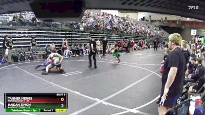 175 lbs Finals (8 Team) - Tanner Menge, North Dakota 1 vs Haidan Simon, Kansas Pythons