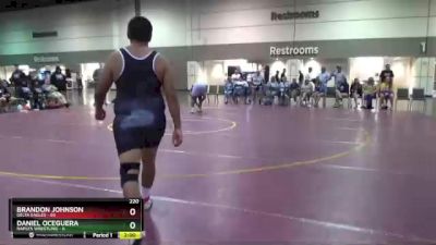 220 lbs Round 4 (6 Team) - Brandon Johnson, Delta Eagles vs Daniel Oceguera, Naples Wrestling