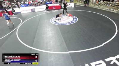 56 lbs 5th Place Match - Ricky Gonzalez, Turlock Wrestling Club vs Adam Akhmedov, California