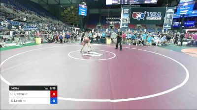 145 lbs Cons 16 #1 - Faith Bane, NC vs Skylur Lewis, AR