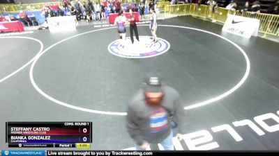 164 lbs Cons. Round 1 - Steffany Castro, Premier Wrestling Club vs Bianka Gonzalez, California