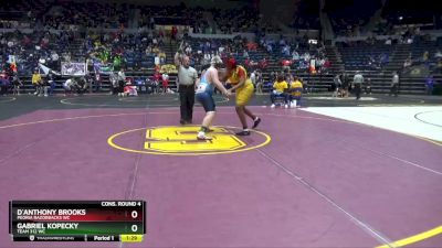 275 lbs Cons. Round 4 - D`Anthony Brooks, Peoria Razorbacks WC vs Gabriel Kopecky, Team 312 WC