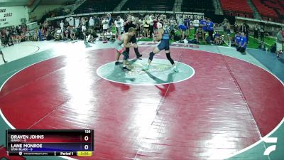 126 lbs Placement (16 Team) - Draven Johns, Idaho 1 vs Lane Monroe, Utah Black