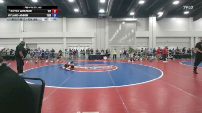 120 lbs Quarters - Royce Wetzler, Virginia Team Predator vs Ryland Aston, Teknique