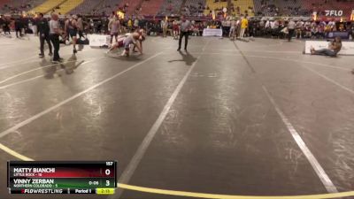 157 lbs Placement Matches (16 Team) - Vinny Zerban, Northern Colorado vs Matty Bianchi, Little Rock